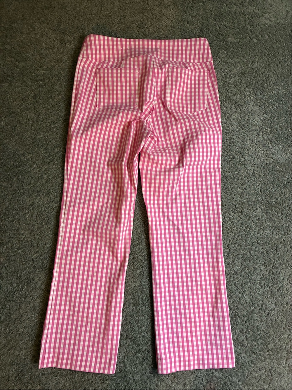 J. McLaughlin Pink Gingham Women Pants - Picture 5 of 6